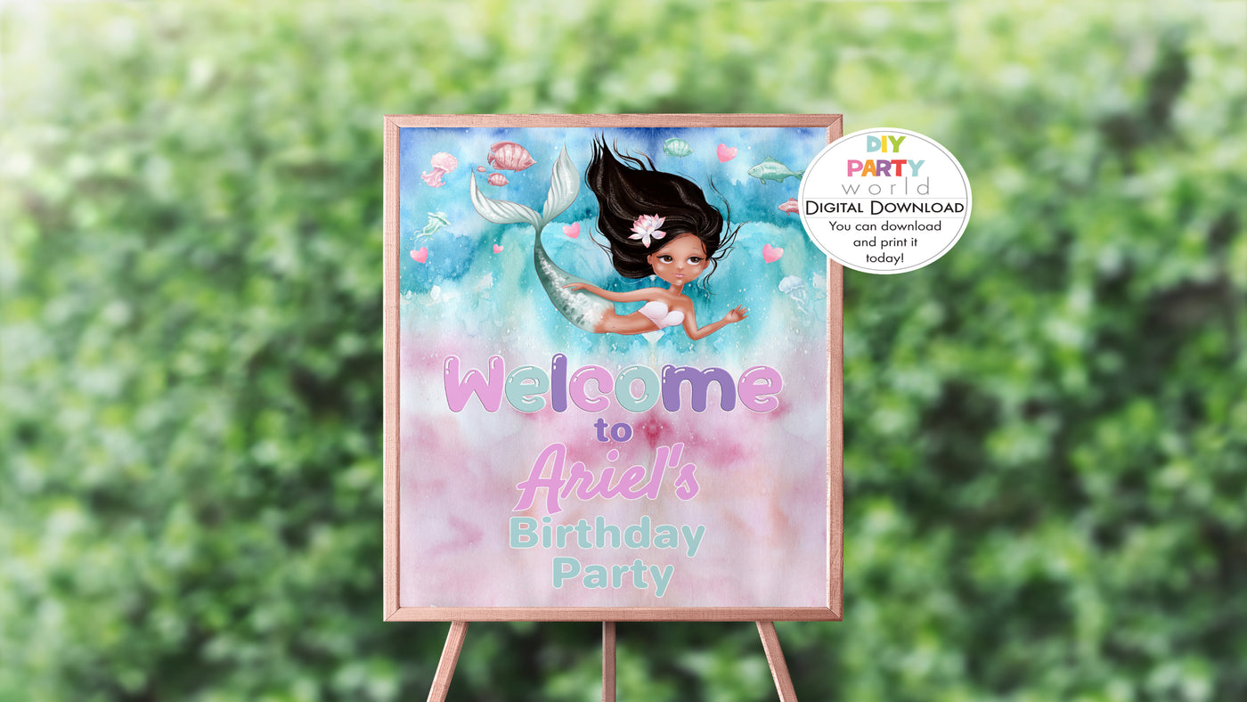 DIY Party World Welcome Signs