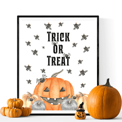 DIY Halloween Trick or Treat Printable Sign - DIY Party World