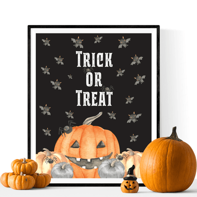 DIY Halloween Trick or Treat Sign Printable - DIY Party World