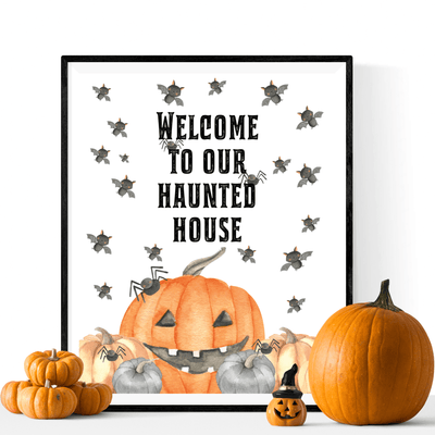 DIY Halloween Party Welcome Sign Printable - DIY Party World