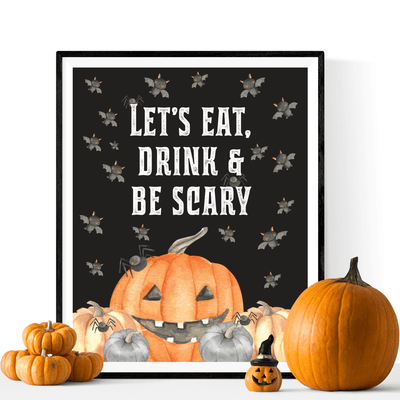 DIY Halloween Party Printable Sign - DIY Party World